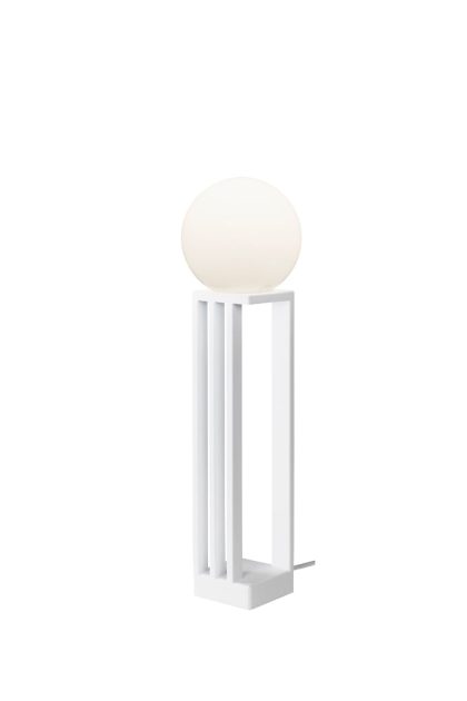 Örsjö belysning libreria bordslampa vit struktur, opalvitt glas