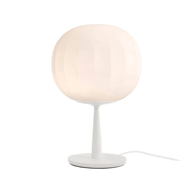 Luceplan lita bordslampa ø30 cm, vitt stativ