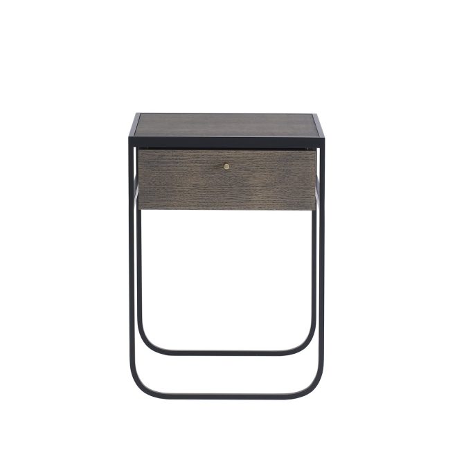 Asplund nati tati drawer sängbord char grey, rökt ek