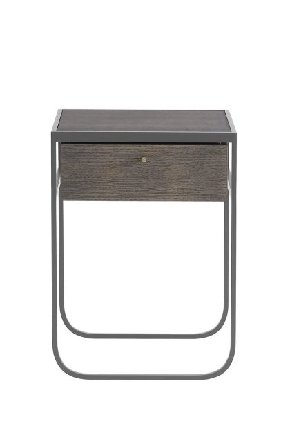 Asplund nati tati drawer sängbord storm grey, rökt ek