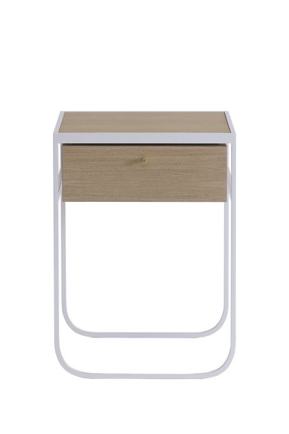 Asplund nati tati drawer sängbord white, vitlaserad ek