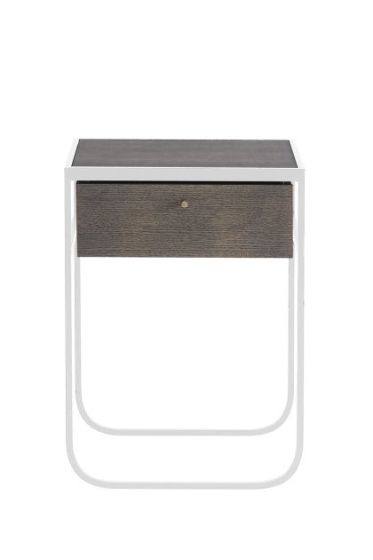Asplund nati tati drawer sängbord white, rökt ek