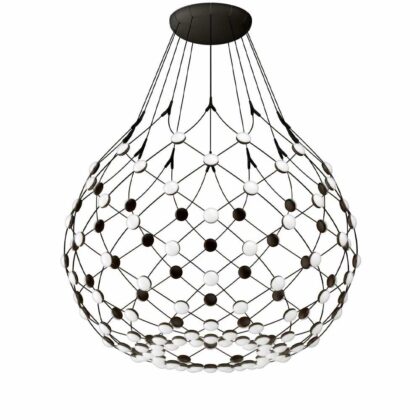 Luceplan mesh taklampa svart, large