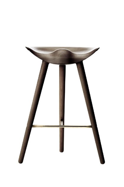 Audo copenhagen ml 42 barpall brown oiled oak, brass