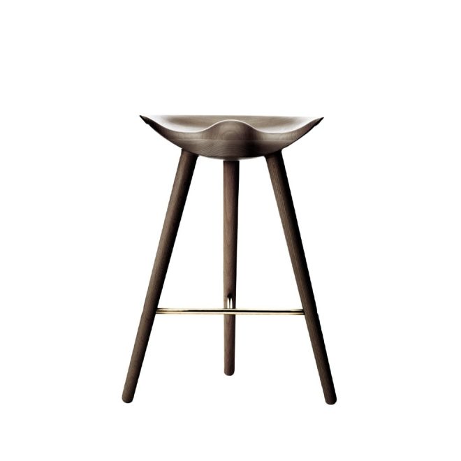 Audo copenhagen ml 42 barpall brown oiled oak, brass