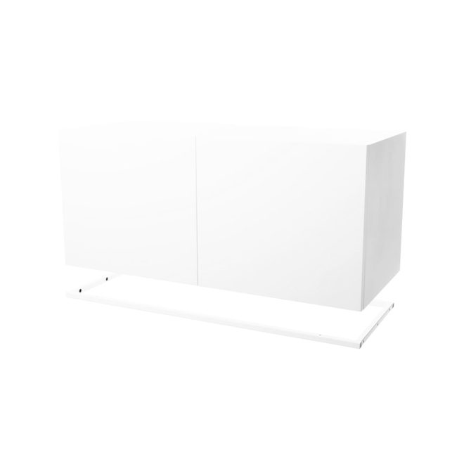 Zweed molto 840 skåpmodul vit, inkl. vit metallram