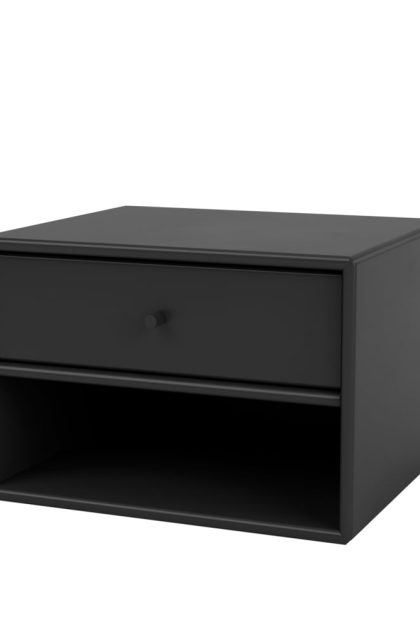 Montana dash sängbord black 05, inkl. upphäng