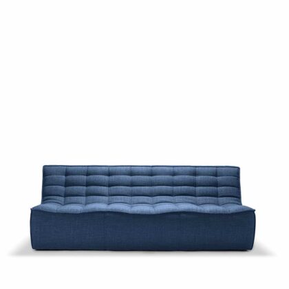 Ethnicraft n701 soffa 3-sits tyg blue