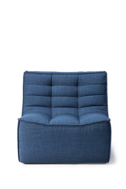 Ethnicraft n701 fåtölj tyg blue