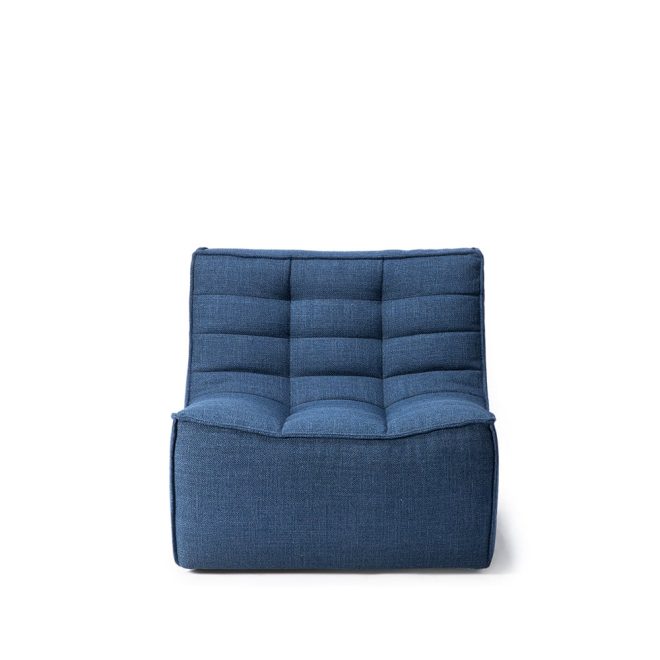 Ethnicraft n701 fåtölj tyg blue