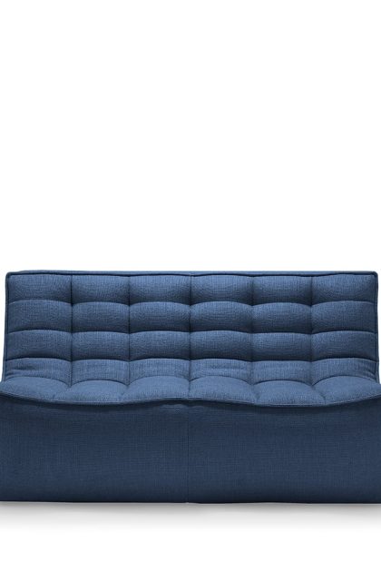 Ethnicraft n701 soffa 2-sits tyg blue
