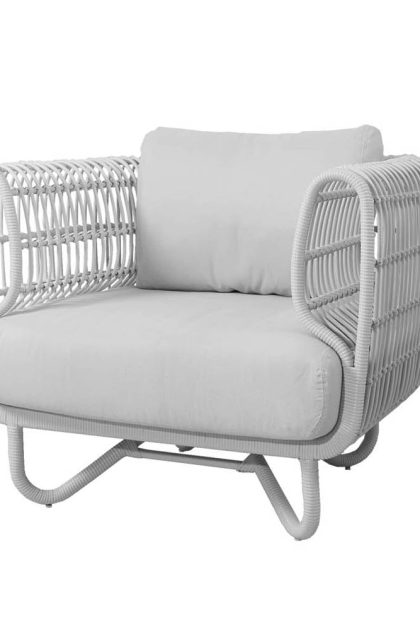 Cane-line nest loungefåtölj weave white, cane-line natté white