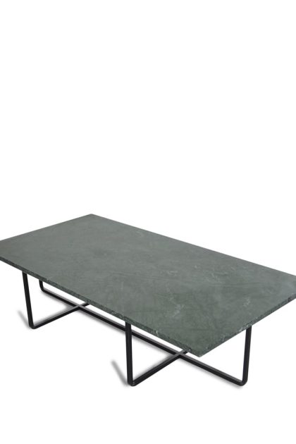 Ox denmarq ninety soffbord rektangulärt marmor indio, svart stativ