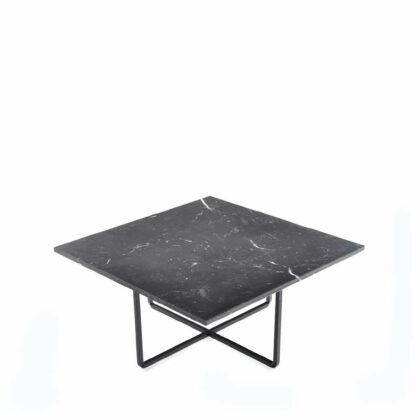 Ox denmarq ninety soffbord marmor marquina, svart stativ