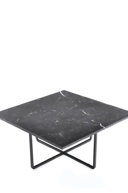 Ox denmarq ninety soffbord marmor marquina, svart stativ