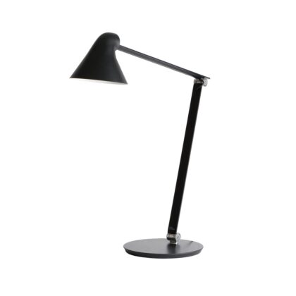 Louis poulsen njp skrivbordslampa svart, fotplatta, 3000k