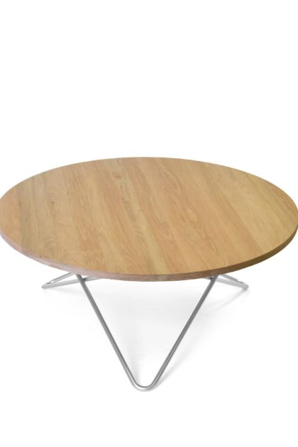 Ox denmarq o table soffbord ek mattlack, rostfritt stativ
