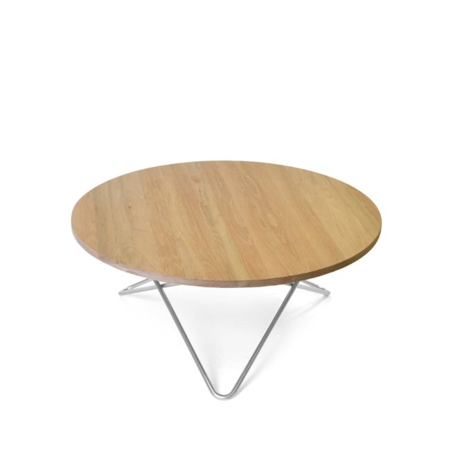 Ox denmarq o table soffbord ek mattlack, rostfritt stativ