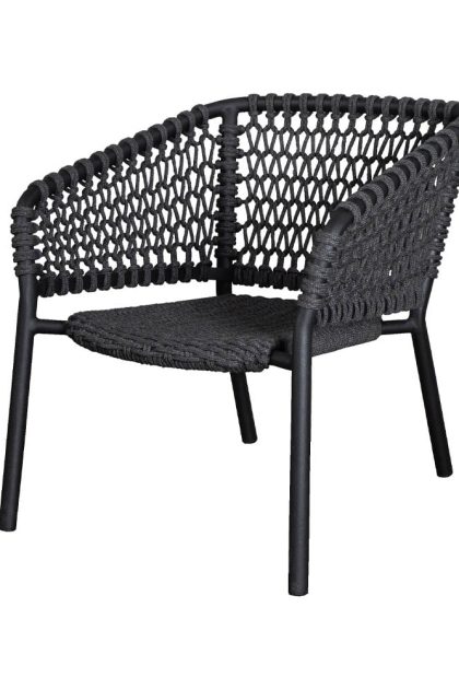 Cane-line ocean loungefåtölj dark grey