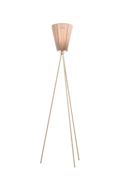 Northern oslo wood golvlampa beige, beige stativ