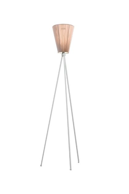 Northern oslo wood golvlampa beige, ljusgrått stativ