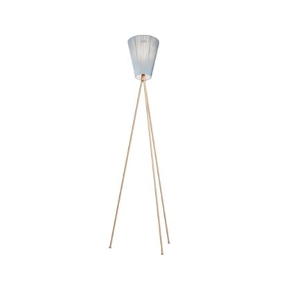 Northern oslo wood golvlampa light blue, beige stativ