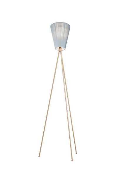 Northern oslo wood golvlampa light blue, beige stativ