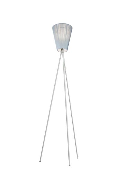 Northern oslo wood golvlampa light blue, ljusgrått stativ