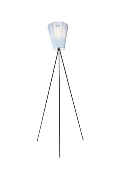 Northern oslo wood golvlampa light blue, mattsvart stativ