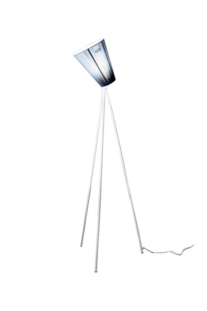 Northern oslo wood golvlampa light blue, matt vitt stativ