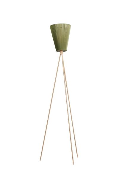 Northern oslo wood golvlampa olive green, beige stativ