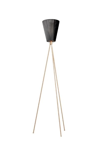 Northern oslo wood golvlampa black, beige stativ