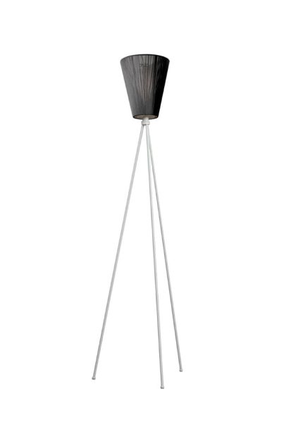 Northern oslo wood golvlampa black, ljusgrått stativ