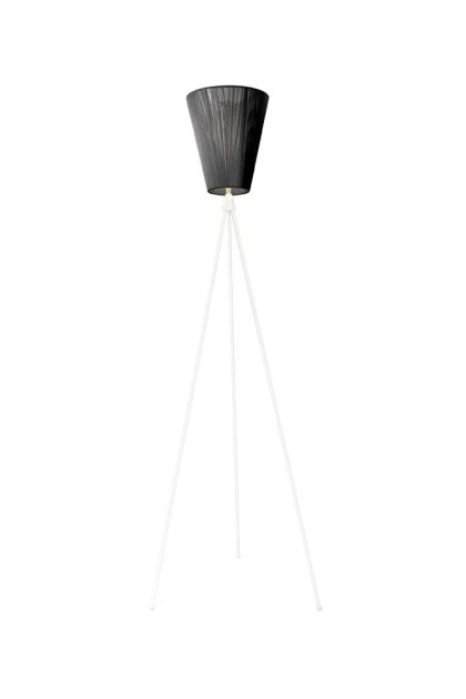 Northern oslo wood golvlampa black, matt vitt stativ