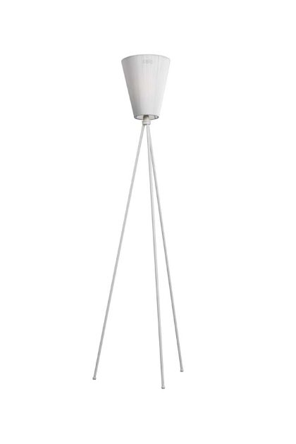 Northern oslo wood golvlampa white, ljusgrått stativ