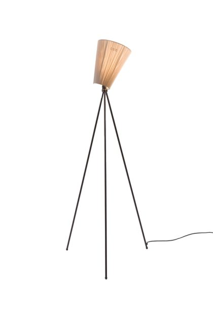 Northern oslo wood golvlampa beige, mattsvart stativ