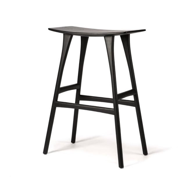Ethnicraft osso barstol 80x57 cm black