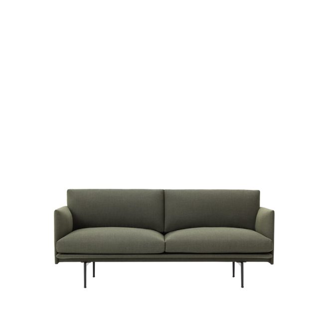 Muuto outline soffa 2-sits fiord 961-green