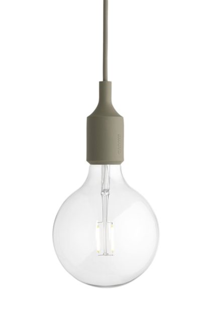 Muuto e27 lampa olivgrön
