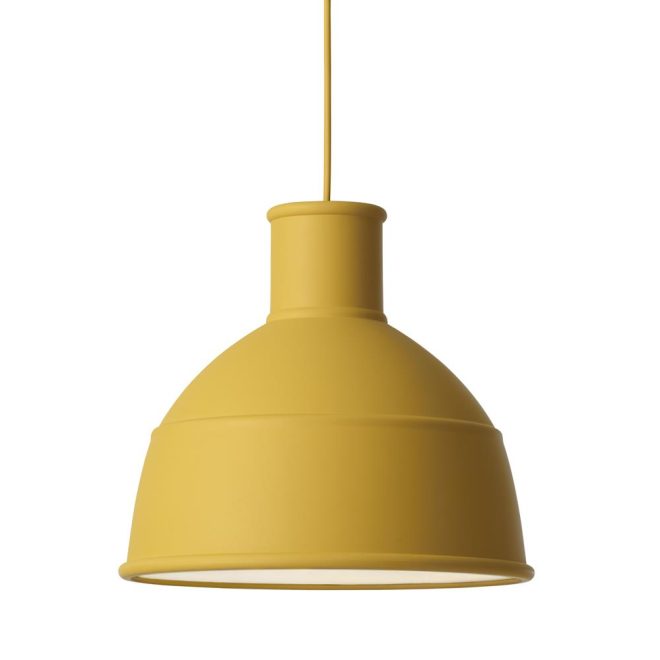 Muuto unfold lampa senapsgul