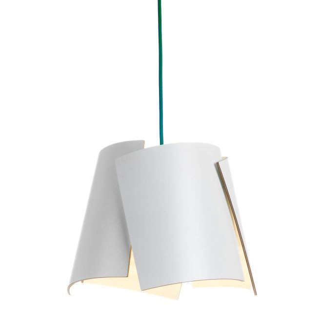 Bsweden leaf vit lampa vit-turkos