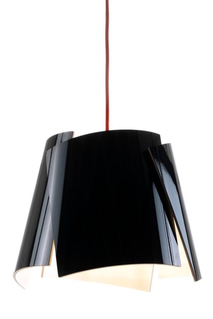 Bsweden leaf svart lampa svart-röd
