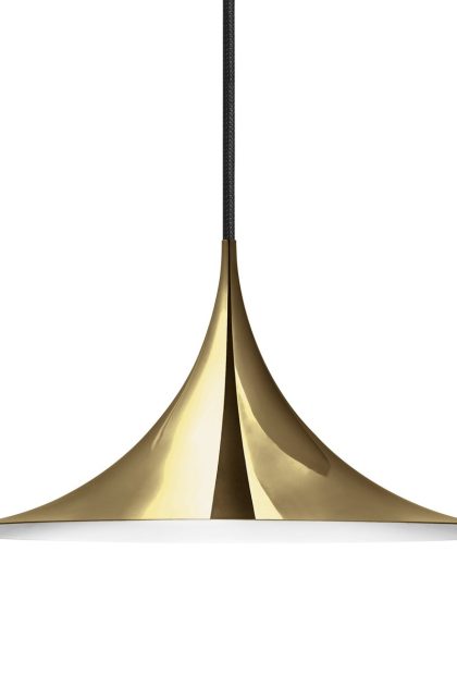 Gubi semi pendel Ø30 cm polished brass
