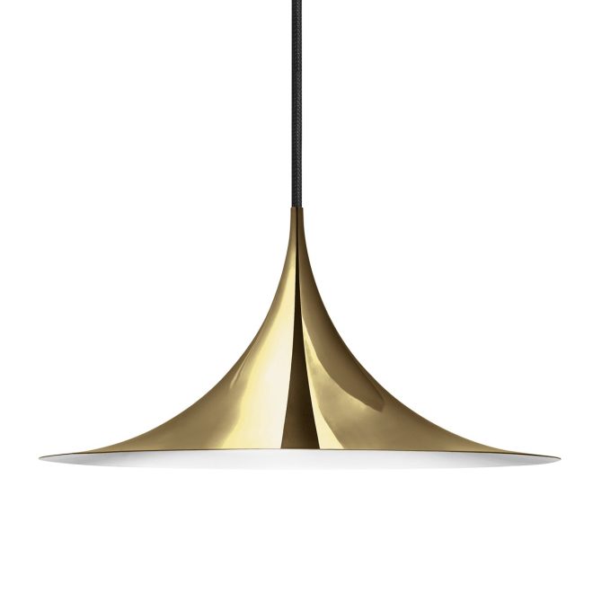 Gubi semi pendel Ø30 cm polished brass