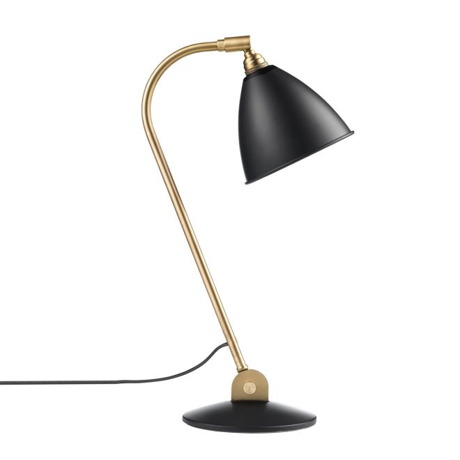 Gubi bestlite bl2 bordslampa kolsvart-mässing