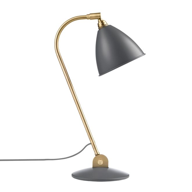 Gubi bestlite bl2 bordslampa grå-mässing