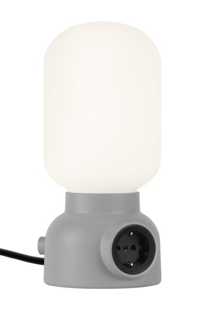 Ateljé lyktan plug lamp bordslampa grå