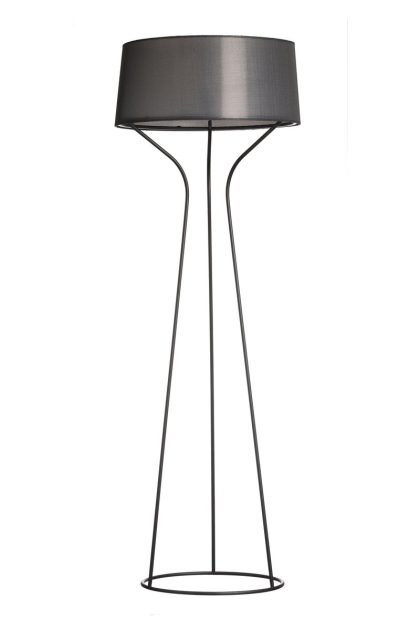 Örsjö belysning aria golvlampa svartlackerad, svart skärm