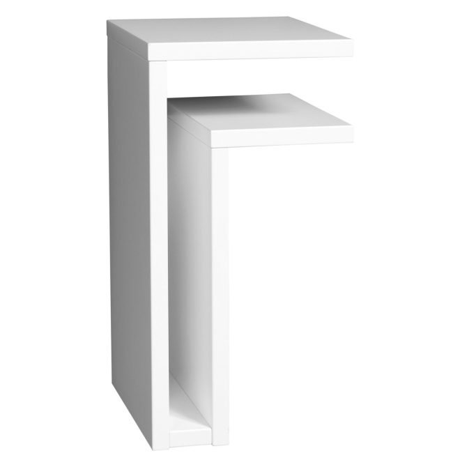 Maze f-shelf vägghylla vit hylla åt höger