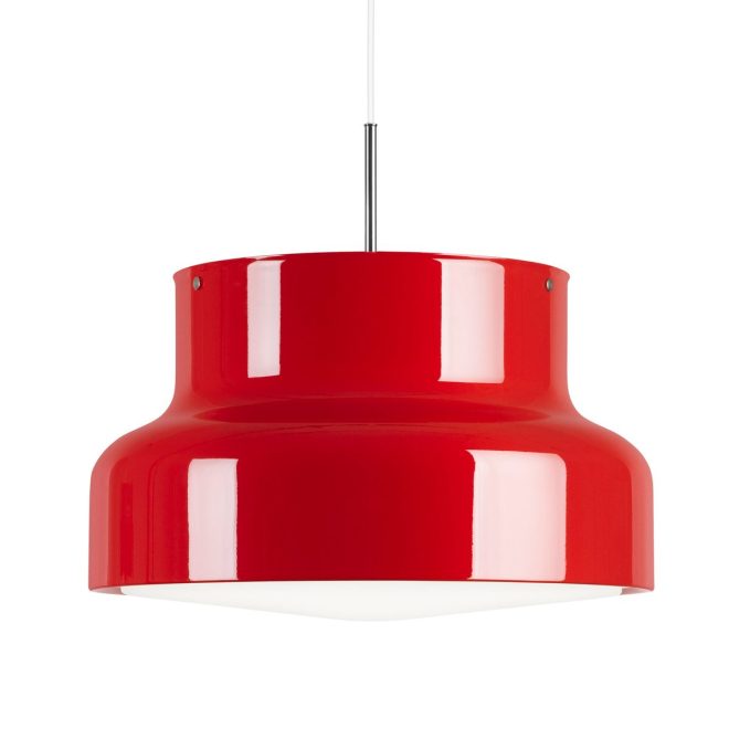 Ateljé lyktan bumling lampa stor 600 mm röd-ringraster